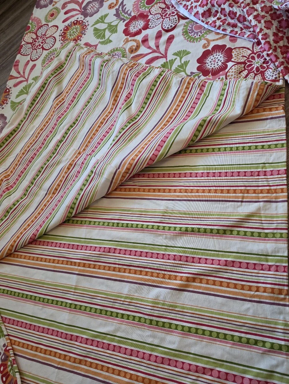 Vintage PB Teen Boho Floral Twin Duvet Bedding Set - 7 Piece Bundle Like New